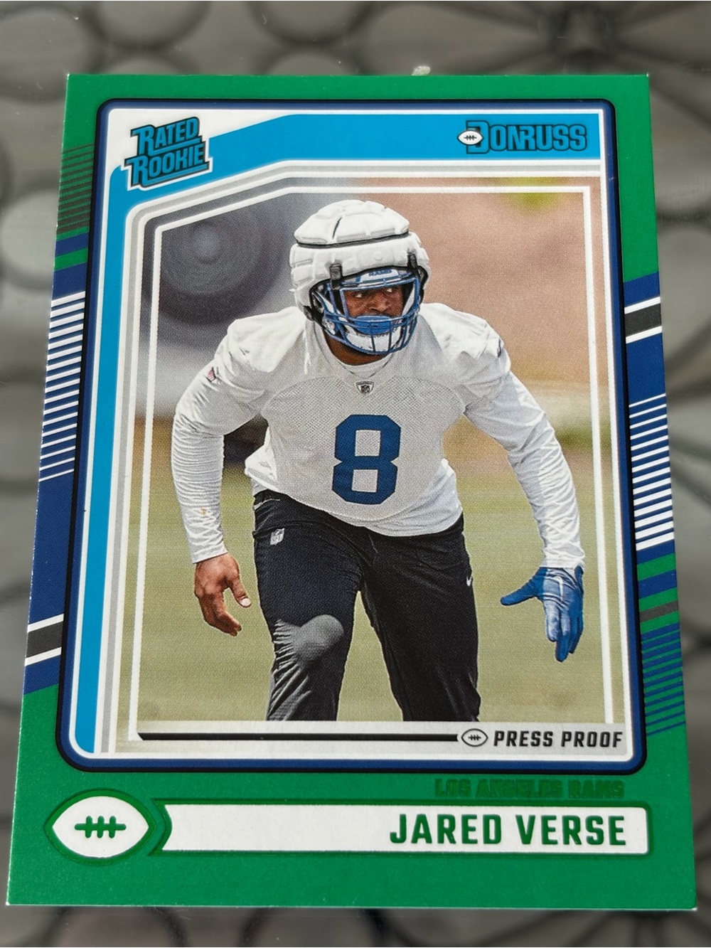 Jared Verse 2024 Panini Los Angeles Rams Rookie RC NFL Football Card